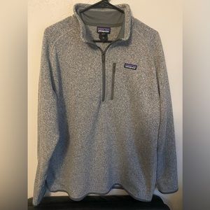 Men's PATAGONIA  1/4-Zip Knit Fleece STONEWASH Sz XXL EUC